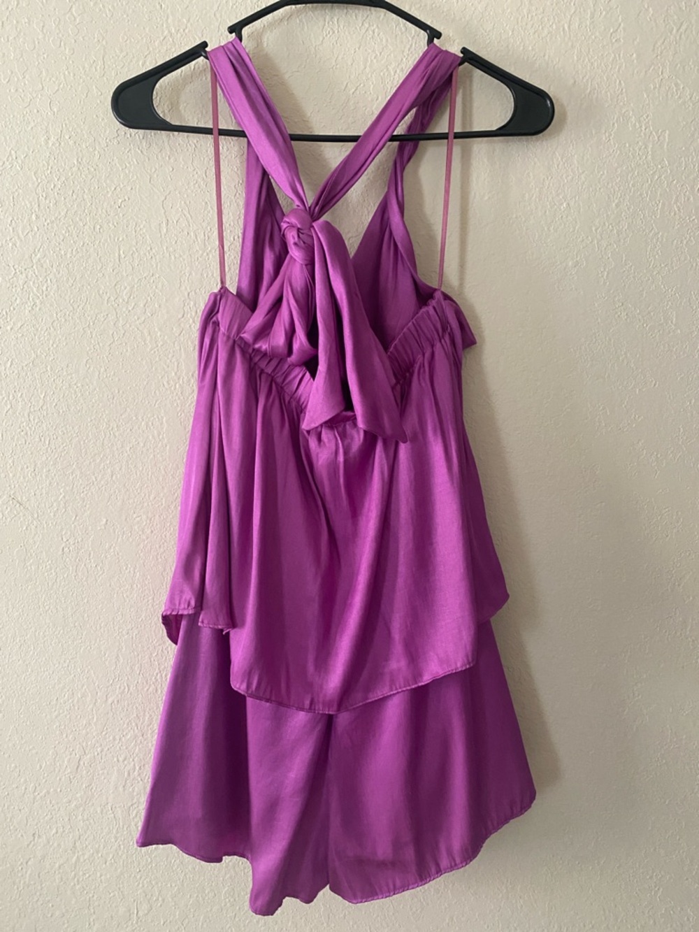 DO+BE Magenta Satin-Look Romper NWTs - Picture 4 of 13